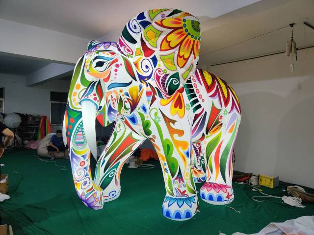 Customized New Design Giant Blow up Animal Custom Advertising Inflatable Elephant Large Inflatable Animal Model