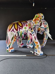 Customized New Design Giant Blow up Animal Custom Advertising Inflatable Elephant Large Inflatable Animal Model