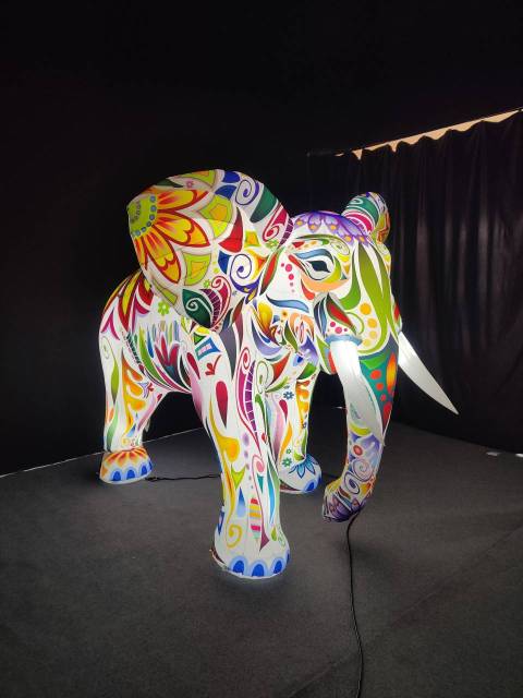 Customized New Design Giant Blow up Animal Custom Advertising Inflatable Elephant Large Inflatable Animal Model