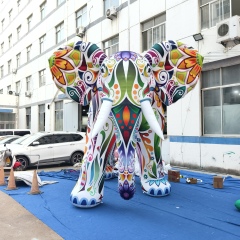 Customized New Design Giant Blow up Animal Custom Advertising Inflatable Elephant Large Inflatable Animal Model