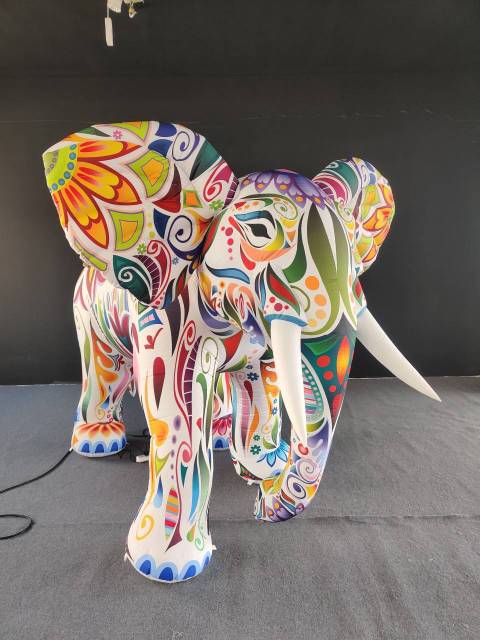 Customized New Design Giant Blow up Animal Custom Advertising Inflatable Elephant Large Inflatable Animal Model