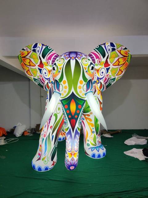 Customized New Design Giant Blow up Animal Custom Advertising Inflatable Elephant Large Inflatable Animal Model