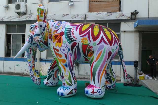 Customized New Design Giant Blow up Animal Custom Advertising Inflatable Elephant Large Inflatable Animal Model