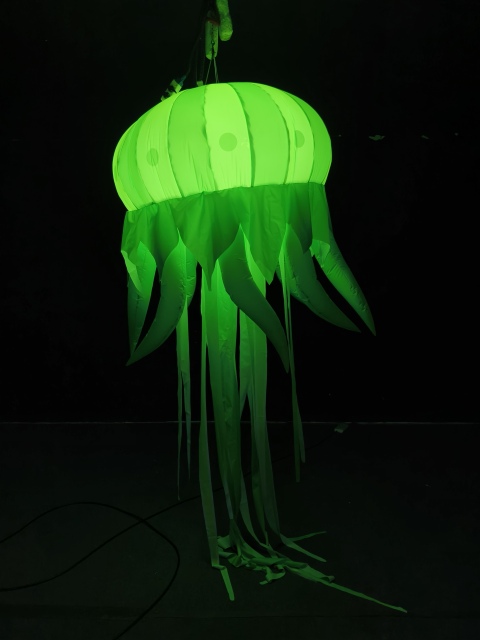 Hot Sale Outdoor Wonderful Inflatable Jellyfish Display Customized Giant Inflatable Cute Sea Animal With Light