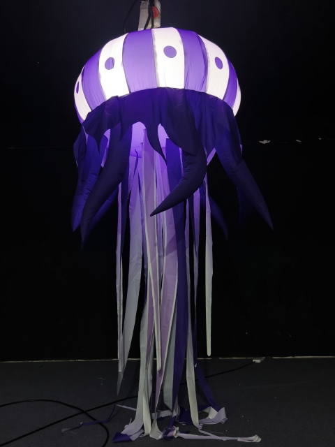 Hot Sale Outdoor Wonderful Inflatable Jellyfish Display Customized Giant Inflatable Cute Sea Animal With Light