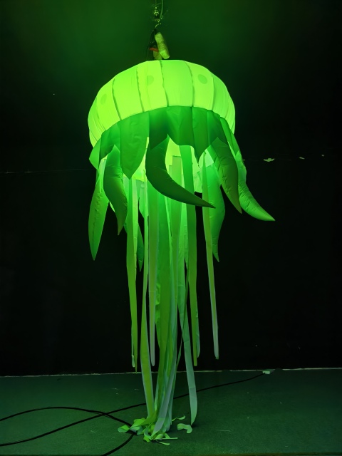 Hot Sale Outdoor Wonderful Inflatable Jellyfish Display Customized Giant Inflatable Cute Sea Animal With Light