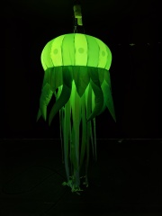 Hot Sale Outdoor Wonderful Inflatable Jellyfish Display Customized Giant Inflatable Cute Sea Animal With Light