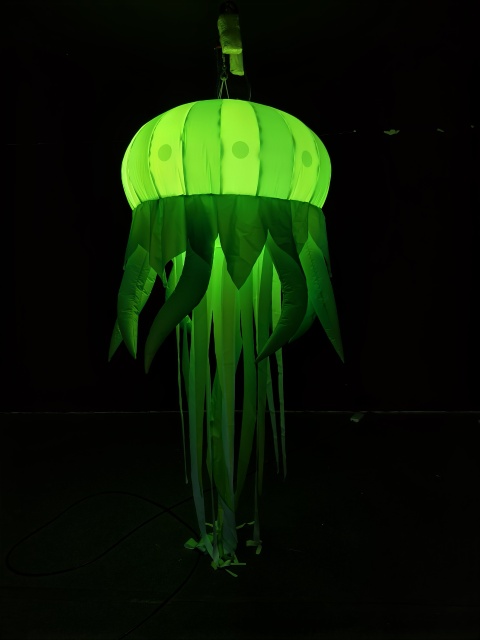 Hot Sale Outdoor Wonderful Inflatable Jellyfish Display Customized Giant Inflatable Cute Sea Animal With Light