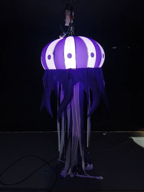 Hot Sale Outdoor Wonderful Inflatable Jellyfish Display Customized Giant Inflatable Cute Sea Animal With Light