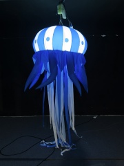 Hot Sale Outdoor Wonderful Inflatable Jellyfish Display Customized Giant Inflatable Cute Sea Animal With Light