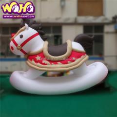 Large Outdoor Inflatable Shinny Horse Model Gold Inflatable Horse Animals for Outdoor Decoration