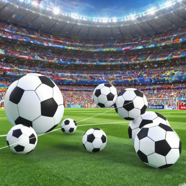 Outdoor Children's Soccer Game Advertised Inflatable Product Football for Fan Zone Decoration