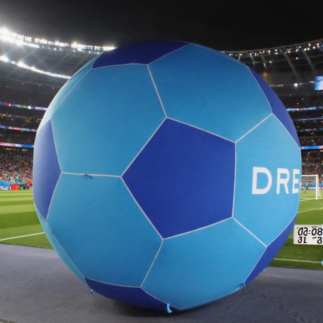 Outdoor Children's Soccer Game Advertised Inflatable Product Football for Fan Zone Decoration