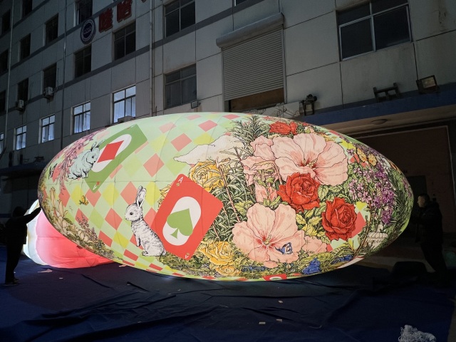 Hanging Advertising Inflatable Lantern Model, Inflatable Lighting Lantern Balloon for New Year Decoration