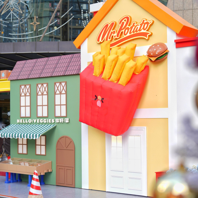 Inflatable Bread High Giant Inflatable Cartoon Bread for Advertising Street Decoration