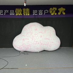 Inflatable Huge Cloud Balloon with LED Lighting  Indoor/Outdoor Use Oxford Cloth Material for Ceiling Decoration