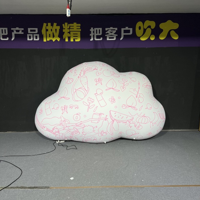 Inflatable Huge Cloud Balloon with LED Lighting  Indoor/Outdoor Use Oxford Cloth Material for Ceiling Decoration