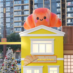 Custom Inflatable Fries Advertising Inflatable Food Model Bread Croissant Inflatable Fries