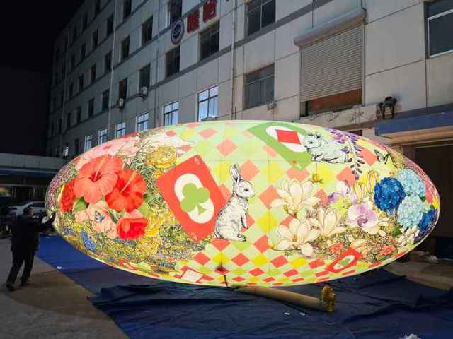 Hanging Advertising Inflatable Lantern Model, Inflatable Lighting Lantern Balloon for New Year Decoration