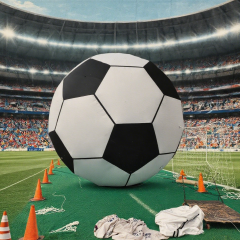 Manufacturer Custom Outdoor Inflatable Play Sport Games Toys, Large Inflatable Footballs for Team Building