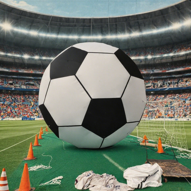 Manufacturer Custom Outdoor Inflatable Play Sport Games Toys, Large Inflatable Footballs for Team Building