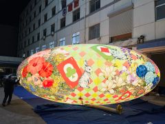 Hanging Advertising Inflatable Lantern Model, Inflatable Lighting Lantern Balloon for New Year Decoration