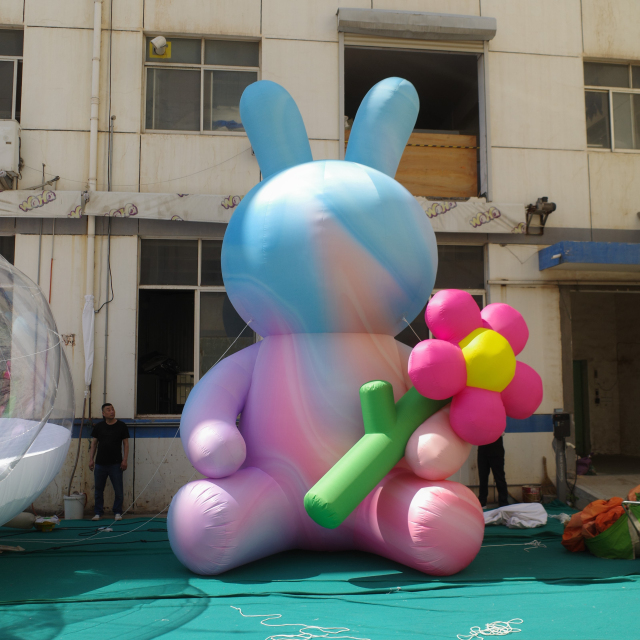 Custom Inflatable Rabbits and LED Illuminated Models, Suitable for Commercial Events, Exhibitions and Large-scale Parades