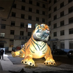 Lifelike Giant Inflatable tiger Head  Inflatable Brand Mascot  Model Commercial Activity Exhibition Carnival Parade square Amusi