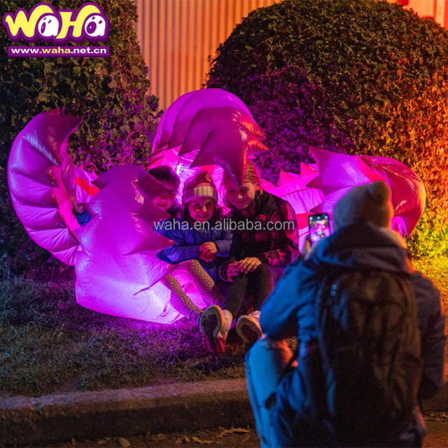 Decor Flower Event Giant Led Bright Artificial Flowers Inflatable Festival Decoration