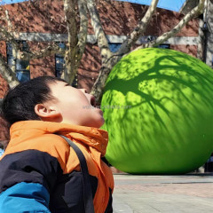 Giant Red Apple Inflatable Apple Advertising Model for Shopping Mall Party Activity Props Airborne Fruit Display