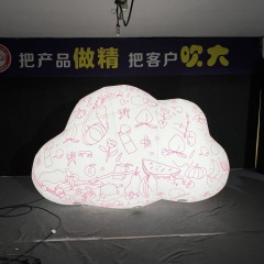 Inflatable Huge Cloud Balloon with LED Lighting  Indoor/Outdoor Use Oxford Cloth Material for Ceiling Decoration