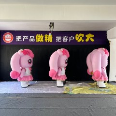 WaHa Hot Sale Inflatable Walking Costume Interactive Horse Man Cartoon Character Inflatable Mascot Costume