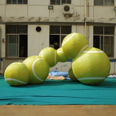 Custom Giant Inflatable Advertising Tennis Sports Ball Balloon Sphere with Built-In Fan for Event Festival Party Decor
