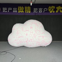 Inflatable Huge Cloud Balloon with LED Lighting  Indoor/Outdoor Use Oxford Cloth Material for Ceiling Decoration