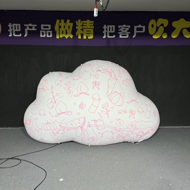 Inflatable Huge Cloud Balloon with LED Lighting  Indoor/Outdoor Use Oxford Cloth Material for Ceiling Decoration