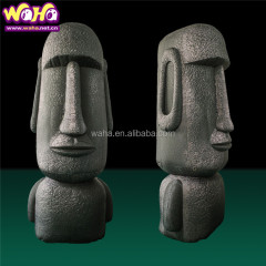 Personalized inflatable cartoon models with built-in fans, heat transfer printing of Easter Island statues and balloons.
