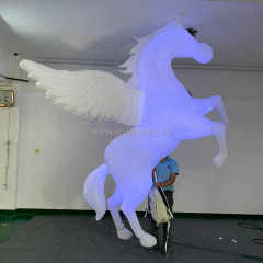 Adults LED Decoration Inflatable Walking Horse Costume/inflatable Horse Puppet for Parade/Illuminated Inflatable Horses