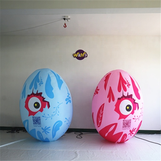 Customized Inflatable Easter Eggs Colourful Inflatable Eggs for Easter Celebration OEM