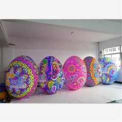 Customized Inflatable Easter Eggs Colourful Inflatable Eggs for Easter Celebration OEM