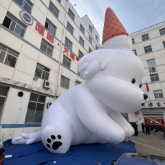 Factory White Inflatable Animal Dog Model Huge Advertising Inflatable Dog Decoration for Promotional