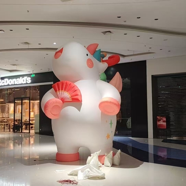 Customize Inflatable Cartoon Horses Inflatable Cartoon Horse Shopping Mall Advertising Decoration
