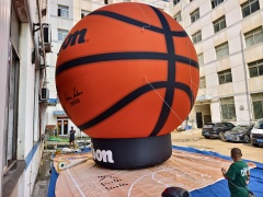 Giant Inflatable Basketball Model Advertising Custom Inflatable Basketball Volleyball Balloon Sports Theme Beach Toys