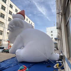 Factory White Inflatable Animal Dog Model Huge Advertising Inflatable Dog Decoration for Promotional