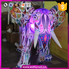 Customized Giant Led Inflatable Elephant Mascot Decoration