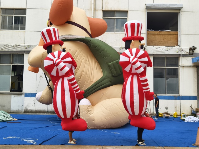 Parade Stage Performance Inflatable Chubby Clown Costume Outdoor Procession Inflatable Clown Puppet