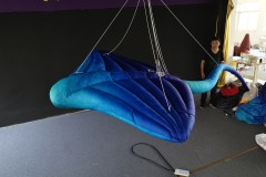 High-quality Custom LED Illuminated Rayfish Inflatable Model, Equipped with Marine Atmosphere Scene Decoration Props.