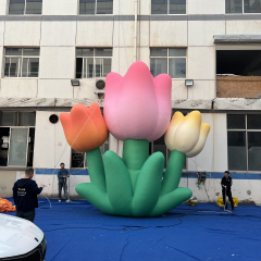 Customized Giant Inflatable Tulip Flower for Outdoor Event & Promotion Advertising Popular for Outdoor Event Decoration
