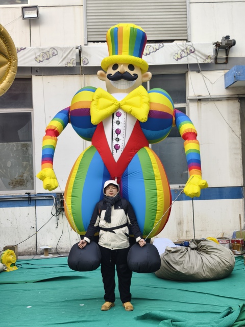 Parade Stage Performance Inflatable Chubby Clown Costume Outdoor Procession Inflatable Clown Puppet
