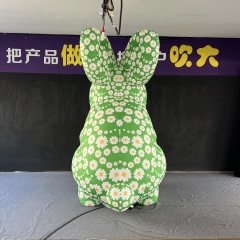Inflatable Rabbit Advertising Mascot Advertising Custom Lighting Balloon