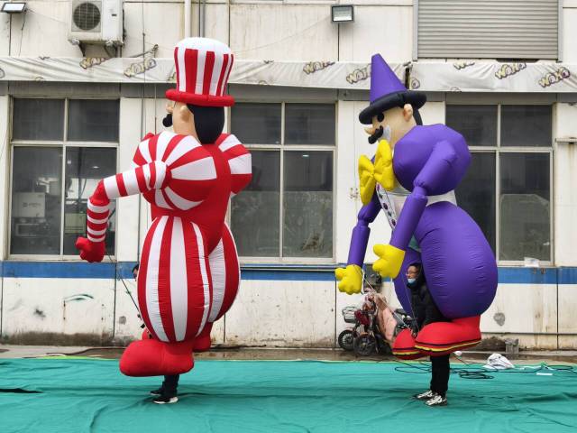 Parade Stage Performance Inflatable Chubby Clown Costume Outdoor Procession Inflatable Clown Puppet